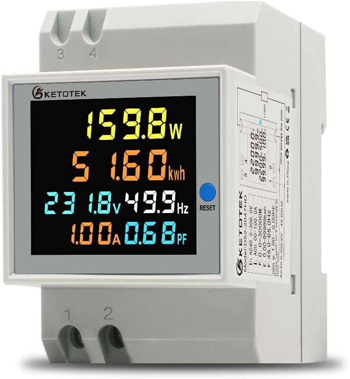 Monitor de consumo electrico monofasico