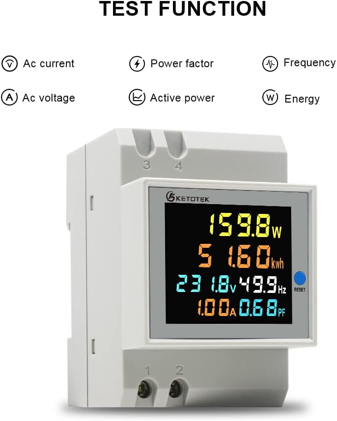 Monitor de consumo electrico monofasico