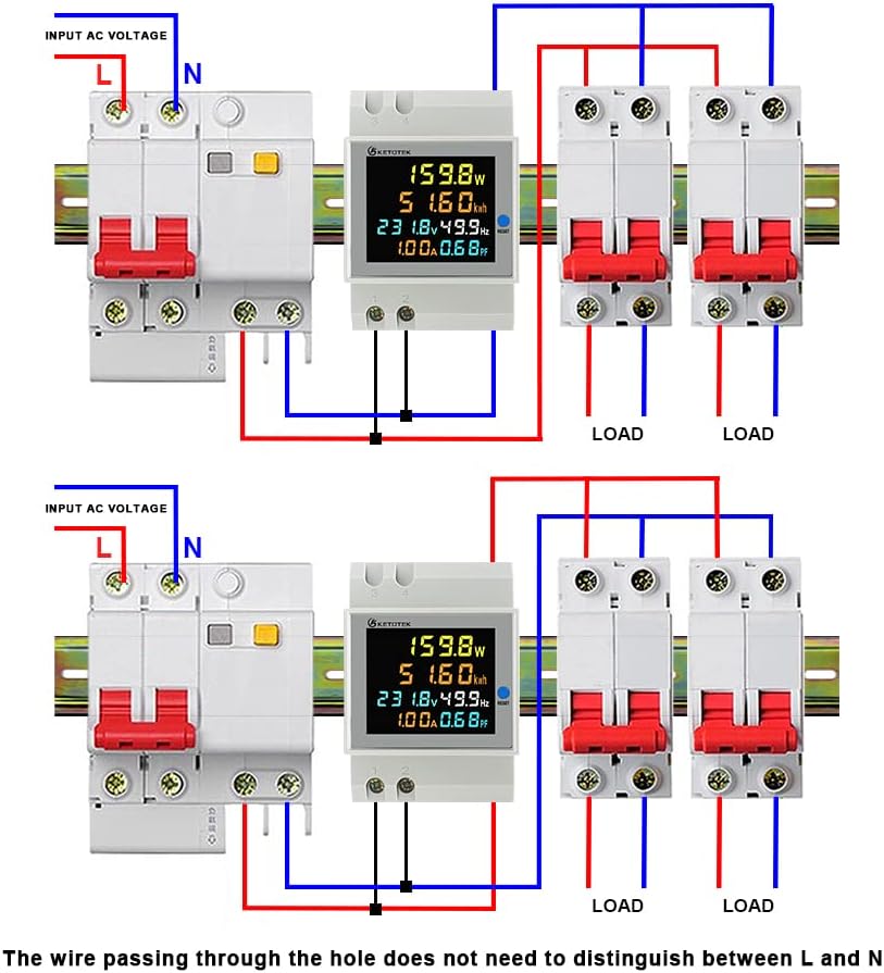 Monitor de consumo electrico monofasico